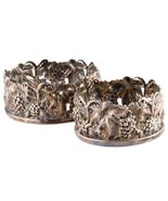Two Vintage Italian Sterling Silver Wine Coasters by Dario Alfredo of Pa... - $54,333.58 MXN
