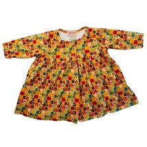 Zutano Baby Dress Alphabet Print Multicolor Long Sleeve 100% Cotton Size... - $14.85