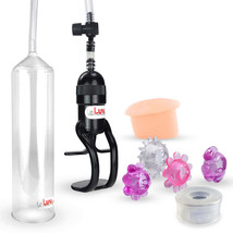 LeLuv Penis Pump EasyOp Zgrip | Clear Seal, Donut and 4 Jelly Rings - £24.90 GBP