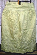 Apple Green Cotton Skirt Size M Merona - £11.98 GBP