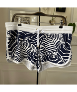 Lilly Pulitzer Chrissy French Terry Beach Shorts Blue White M - €27,19 EUR