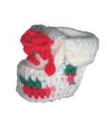 Homemade Christmas Crochet Shoe Decoration Bootie Super Cute Ornament Vi... - $3.99