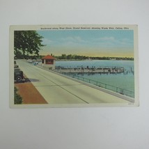 Postcard Celina Ohio West Shore Boulevard Grand Reservoir Waste Weir Antique - £7.83 GBP