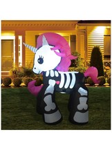Halloween inflatable 6 foot skeletons bones unicorn (a) S18 - £160.76 GBP
