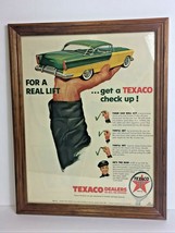 1956 Texaco Gasoline Framed Ad , June ‘56 Ad. Texaco Dealers in All 48 S... - £11.66 GBP