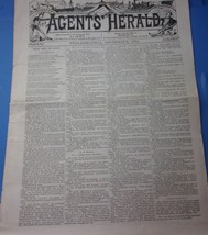 Vintage The Agents’ Herald Philadelphia September 1884 - $190.17 MXN