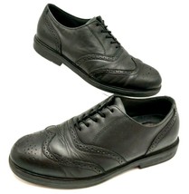 Nunn Bush Wing Tip oxford Dress Comfort Gel Black Leather Men&#39;s Shoes 12 M - $10.88