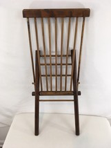 Wooden Spindle Folding Gout Stool Leg Rest Vintage Mid Century Medical Furniture - £102.33 GBP