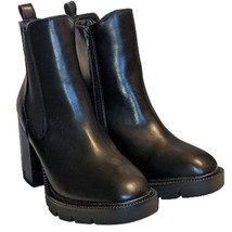 Madden Girl WMNs Sutton Black Side Zip Lug Chelsea Boots Size 10 New wit... - £31.65 GBP
