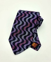 Metropolitan Museum Of Art Masterworks Sol Lewitt Inspired Wavey Line Silk Tie - £15.02 GBP