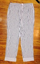 Victoria’s Secret Pajama Pants Gray White Silver Metallic Womens Size Me... - £19.49 GBP