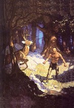 Inncus Slays the Deer by N.C. Wyeth - Art Print - £17.57 GBP+
