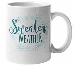 Sweater Weather Cute Coffee &amp; Tea Mug For Holidays And Your Girlfriend, ... - £15.81 GBP+