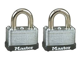 1-1/2 in. Laminated Steel Warded Padlock (2-Pack) - $9.99