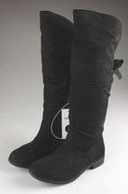 Gato &amp; Jack Sofía Niña &#39; Negro Sintético Ante Cremallera Slip-On Slouch - $18.99