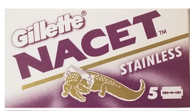 100 Gillette Nacet Stainless Double Edge Razor Blades Made In Russia - £16.98 GBP