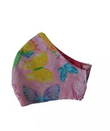 FACE MASK WASHABLE COTTON REUSABLE REVERSIBLE BUTTERFLIES  / GLITTER  PRINT - £2.28 GBP