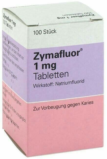 Zymafluor 1mg 100 tbl medapharma .prevent dental cavities.uk stock fast delivery - $12.50