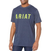 Ariat Rebar Graphic T-Shirt Navy Heather / Lime 3XL Workwear Heavyweight... - $471.36 MXN