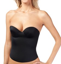 Women&#39;s Padded Push Up Shapewear Waist Slimming Strapless Black Corset 36B - £11.07 GBP