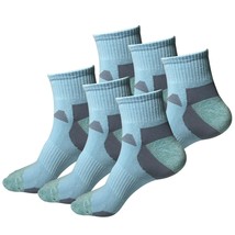 6 Pair Womens Mid Cut Ankle Quarter Athletic Casual Sport Cotton Socks Size 5-10 - £11.18 GBP