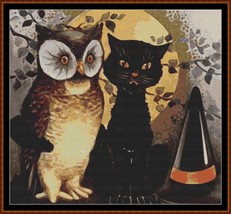 The Owl &amp; The Pussy Cat 1 ~~ counted cross stitch pattern PDF - £12.77 GBP