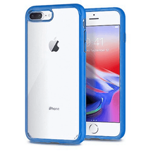 for iPhone 6/6s/7/8 Plus Slim Shockproof Transparent EXPO Case Cover CLEAR/BLUE - £5.27 GBP