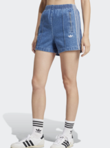 adidas Originals Adicolor Denim Firebird Shorts Women Casual Pant AsiaFi... - $96.21