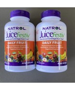 2 Bottles Natrol JuiceFestiv Daily Fruit 120 Capsules Each Exp 10/31/25 - €21,19 EUR