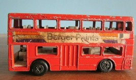 Berger Paints Red DOUBLE DECKER Bus - Lesney / Matchbox No 17 - - $12.96