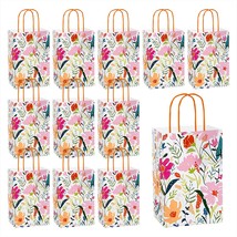 HOME &amp; HOOPLA Wildflower Fields Paper Gift Bags and Party Favor Bags, 5.... - $18.86