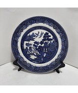 Vintage Johnson Bros England 1883 Blue White Porcelain Salad Plate 10.25... - $9.89