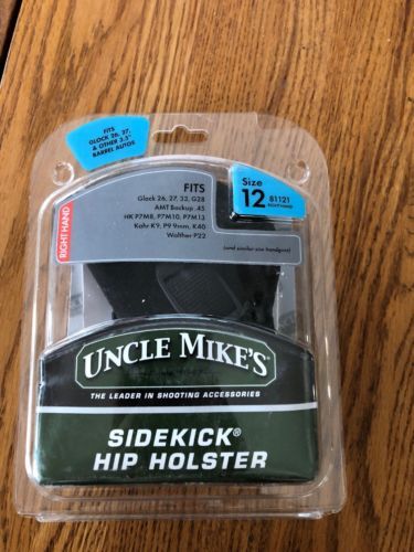 Uncle Mikes Ankle Holster Black (81121) Right Hand Size 12 Ships N 24h - $67.31