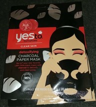 2 Yes To Tomatoes Clear Skin Detoxifying Charcoal Paper Mask, 0.67 oz (ZZ7) - £12.43 GBP