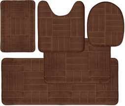 Bathroom Rugs Set 5 Piece Memory Foam Mats, Extra Soft Anti-Slip Shower - $1,875.31 MXN Bathroom Rugs Set 5 Piece Memory Foam Mats, Extra Soft Anti-Slip Shower - $1,875.31 MXN