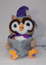 Cuddle Barn Octavius The Storytelling Owl Wizard Tells 5 Fairy Tails Eyes Glow - £25.74 GBP