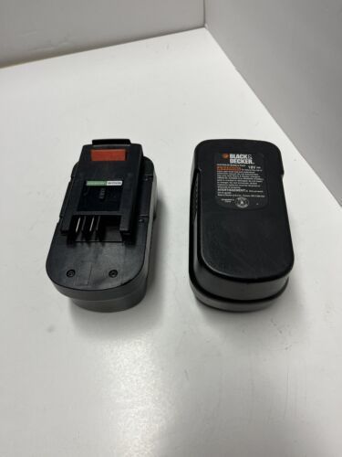 Lot Of 2 Genuine OEM Black & Decker 18v Volt Slide Pack Battery - Untested As Is - £15.81 GBP