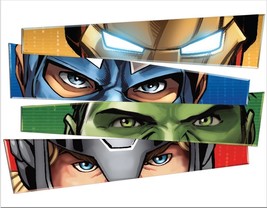 Avengers Group Eyes Comic Superhero Group Marvel Licensed Retro Wall Metal Sign - £12.65 GBP