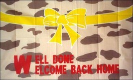 Well Done Welcome Back Home Flag - 3x5 Ft - £15.94 GBP