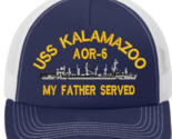 USS KALAMAZOO AOR-6  EMBROIDERED CAP HAT.  US NAVY. NEW.  SHIP HAT - $26.95