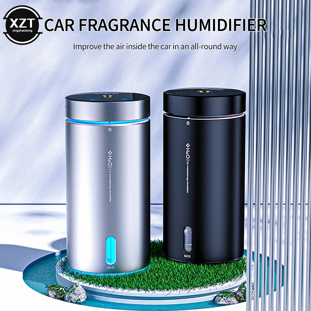 Portable 300ml Car Air Humidifier Aluminium Alloy Essential Oils Diffuser Air - £22.27 GBP