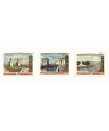 RUSSIA 1953 VOLGA–DON CANAL SET (x3) - £2.96 GBP