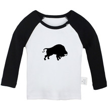 Little Baby Cute Tops Newborn Baby T-shirt Kids Infant Animal Bison Graphic Tees - £7.91 GBP+