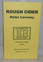 Peter Lovesey Rough Cider First Edition Uk 1986 Uncorrected Proof Copy Scarce! - £31.84 GBP