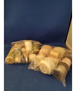 25 Wooden Spoons of Silk and Other Thread - $41.03 CAD