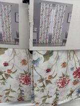 Laura Ashley Wild Meadow Floral Garden Pole Top Four Panels  38”x 84” ~New~ - $149.99