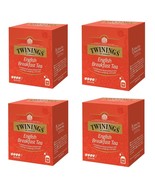 4 Pack Twinings English Breakfast Black Tea 40 Bags FREE SHIP - $55.12