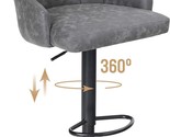 Swivel Bar Stool Adjustable Airlift Counter Height Bar Stool, By Alpha H... - $125.98