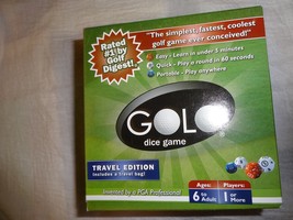 2 golf games GOLFMANIA card game + GOLO dice game travel edition Golf Mania - $11.00