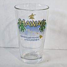 Budweiser Hawaii A Eagle Logo Bar Pint Glass 5 7/8" Tall Aloha - $14.92